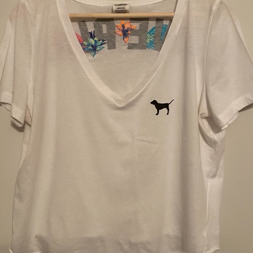 Pink Victoria’s Secret Cropped top